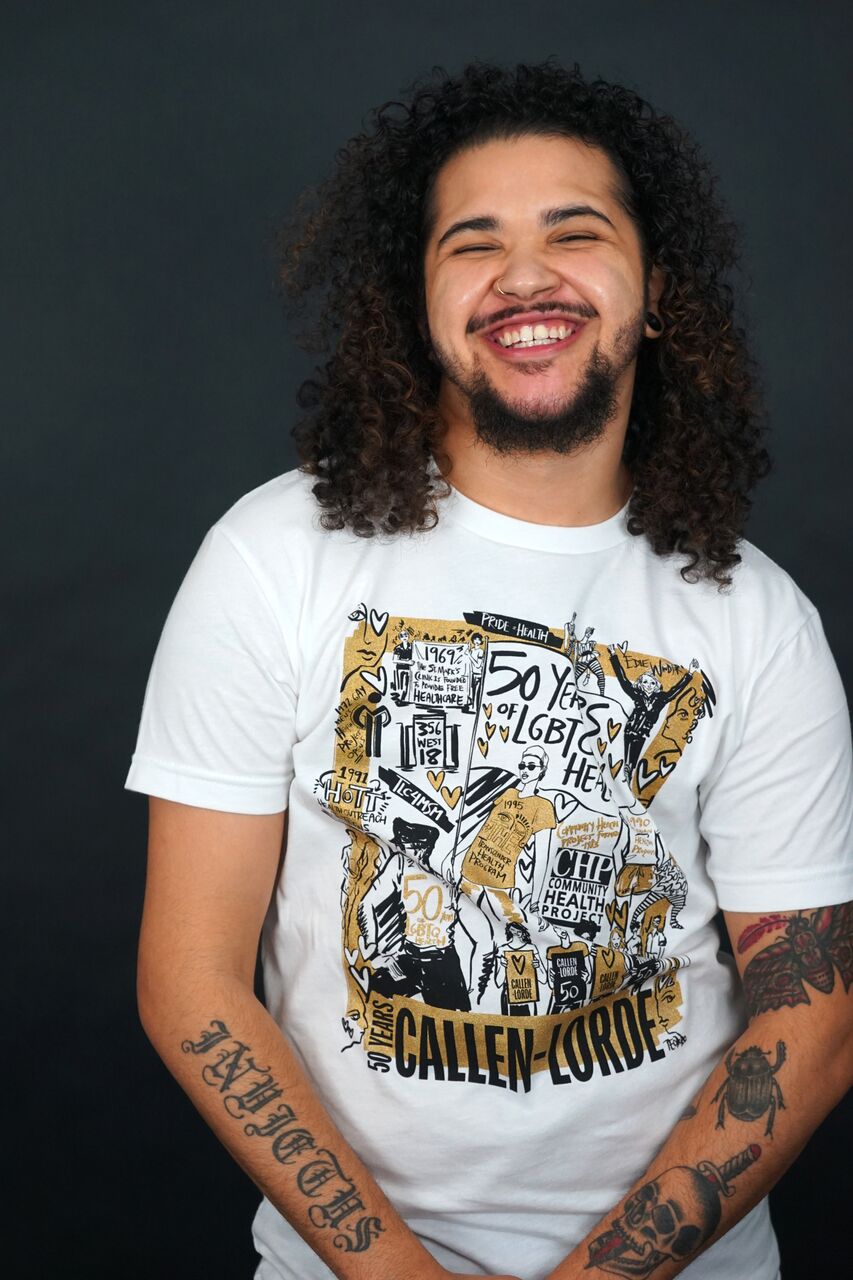 Photography by William Nazareth : Modeling for Callen-Lorde’s 50th anniversary t-shirts